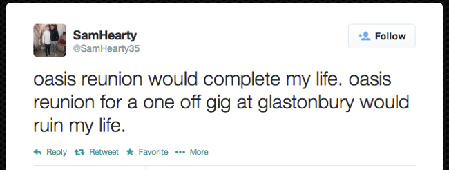 Liam Gallagher Oasis tweets