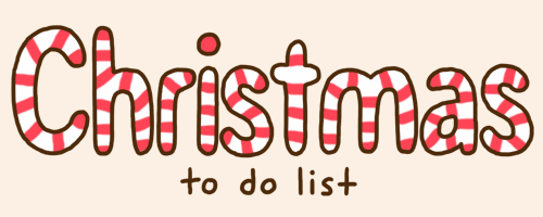 Pusheen Christmas to-do list