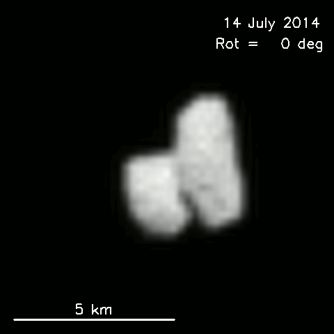 Rotating view of Comet 67P/C-G