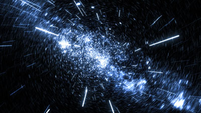 SKA's depiction of how the telescope will contribute to space science. This image shows the acceleration in the expansion of the universe. Image credit: SKA Organisation/Swinburne Astronomy Productions