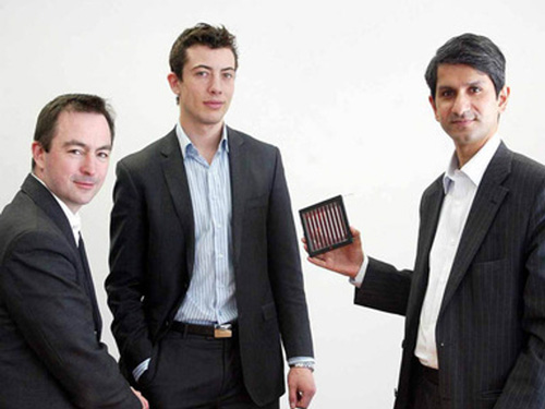 Andre Fernon, Roy Horgan and Dr Mazhar Bari of SolarPrint