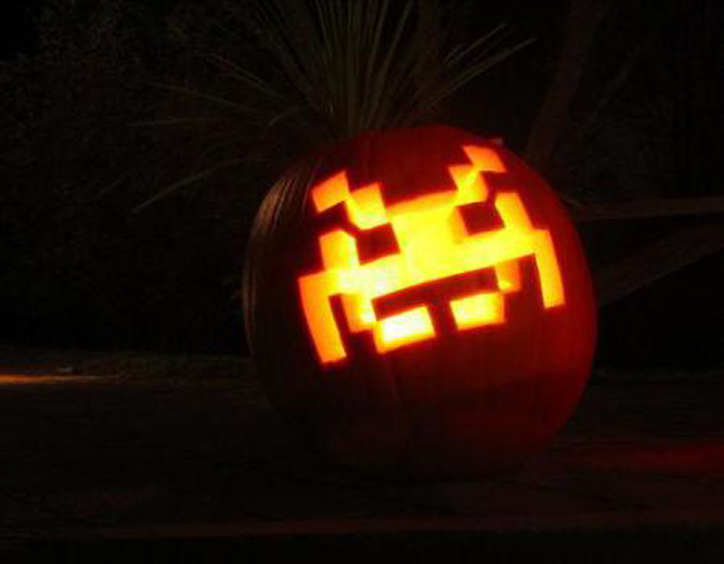 Space Invaders pumpkin