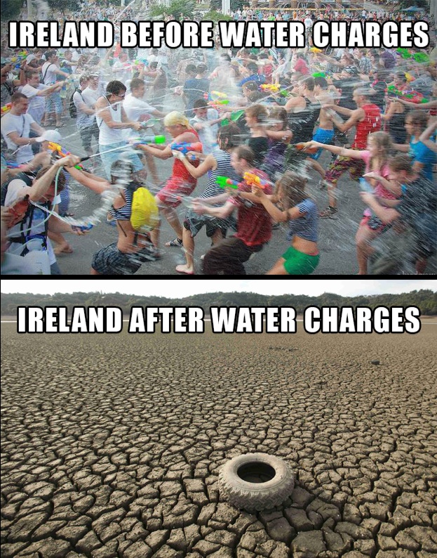 Water charges meme