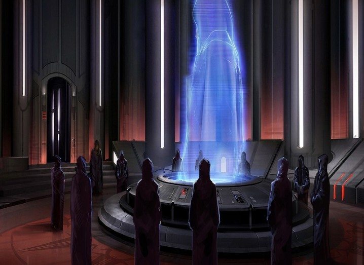 An illustration of Star Wars hologram