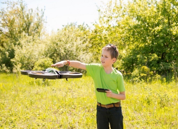 Child with drone