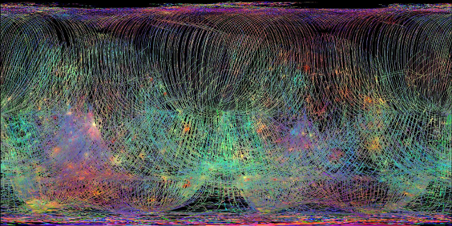 Wavelengths of light from surface of Mercury