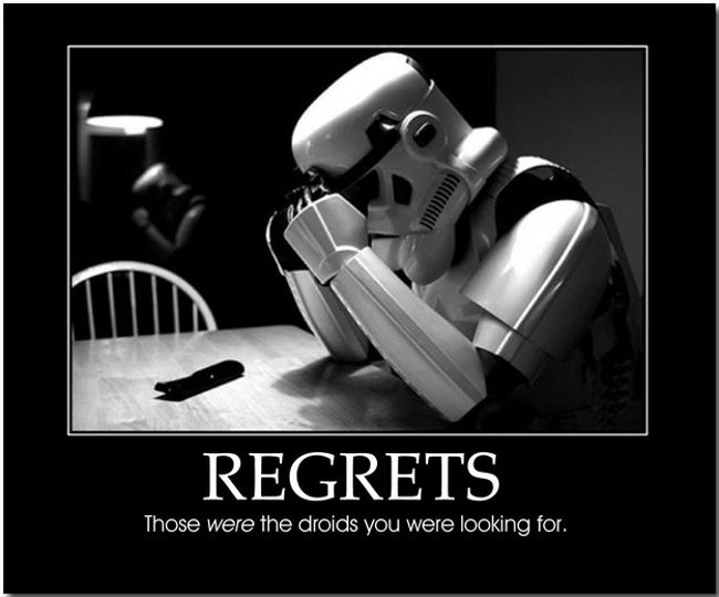Storm Trooper with regrets