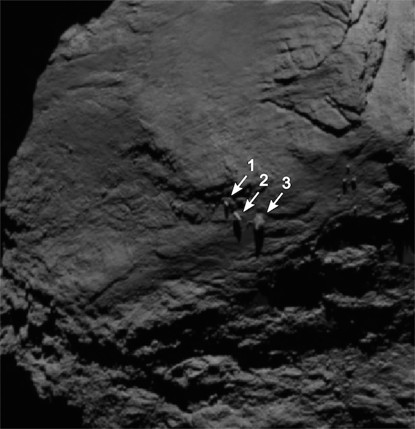 Rosetta boulders