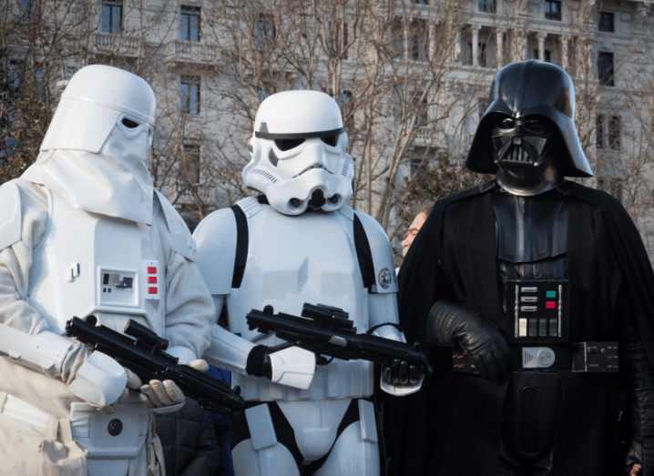 Darth Vader and Storm Troopers