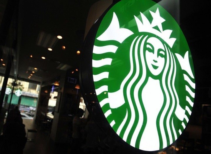 Starbucks logo in store