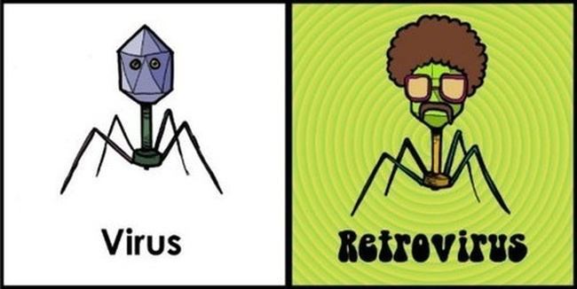 Biologist meme, retrovirus