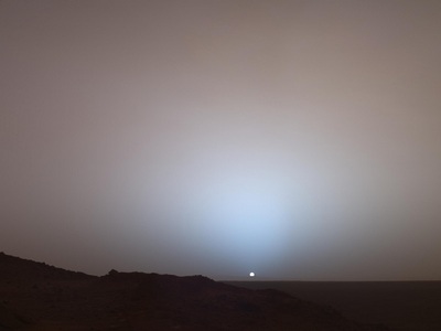 Martian sunset