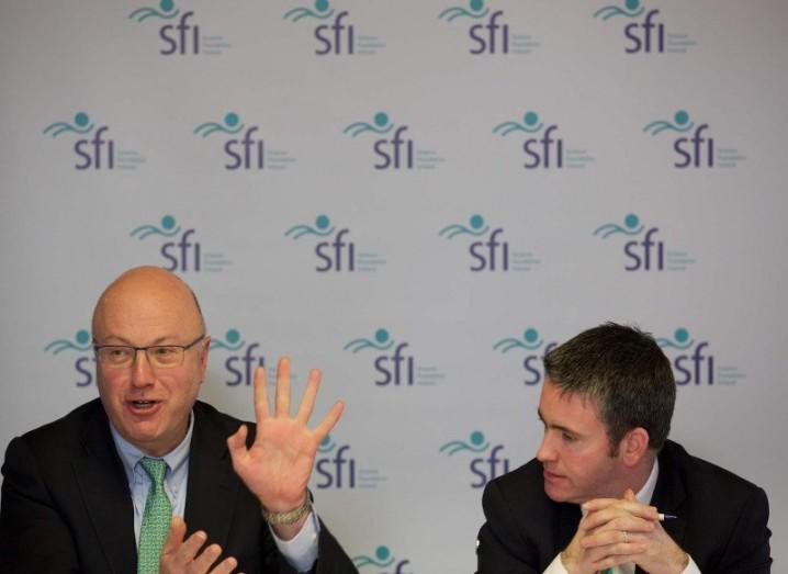 SFI director Mark Ferguson and Minister for Innovation Damien English TD