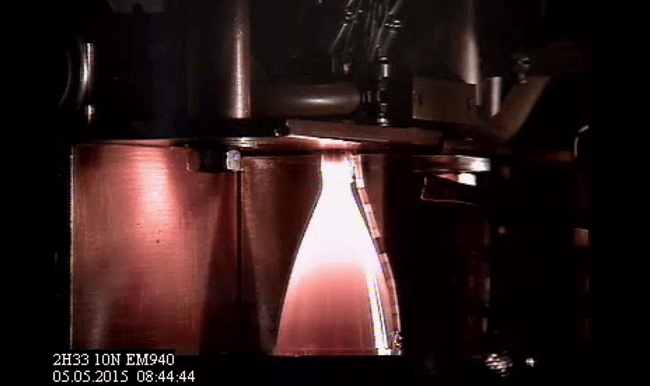 3D printed rocket test