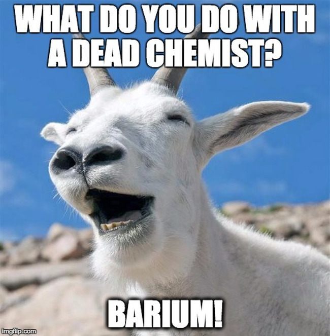 chemistry meme barium