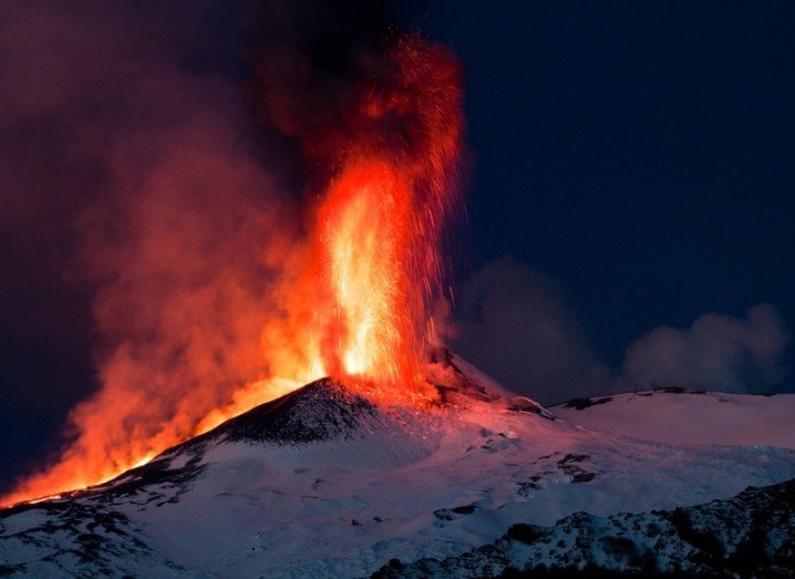 Mount Etna Erupts
