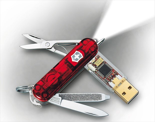 Swiss army knife with USB