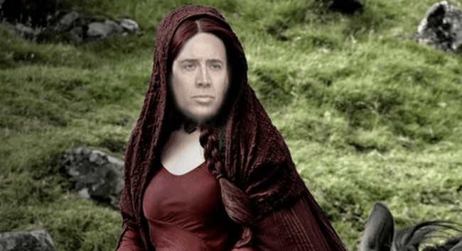 Nicolas Cage as Melisandre, Game of Thrones cast