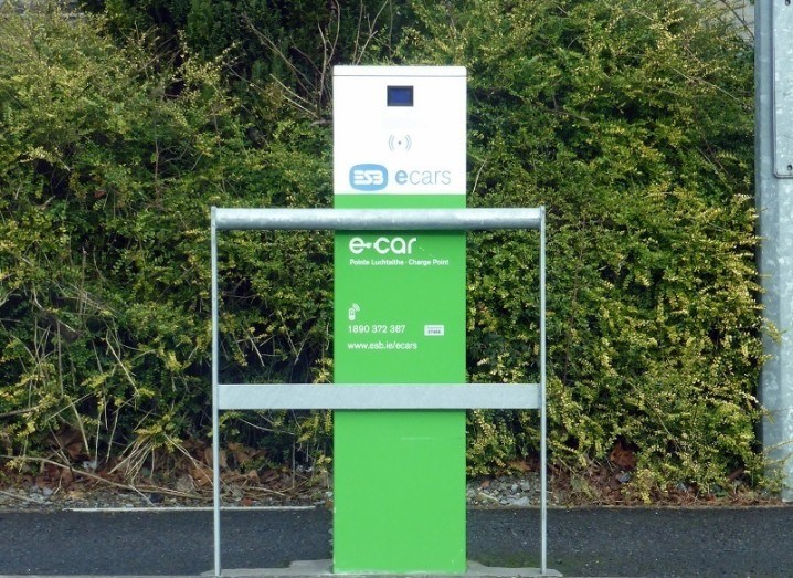 Charging points in Ireland ESB point