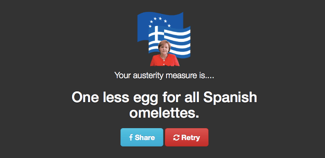 Austerity measure Omelette