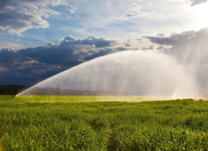 Watering a field