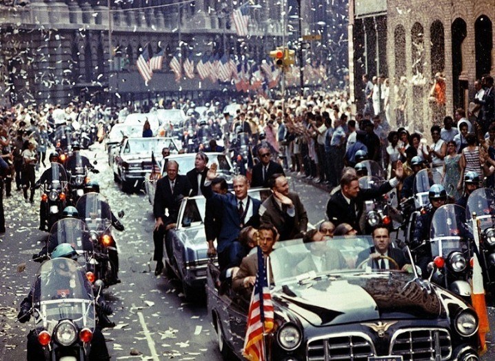 Rare Apollo photos ticker tape parade