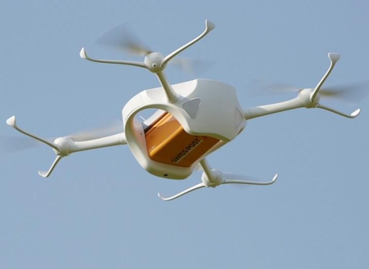 Swiss Post drone in flight