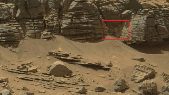 Strange objects on Mars crab