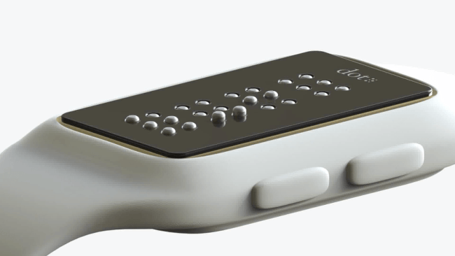 Dot braille smartwatch