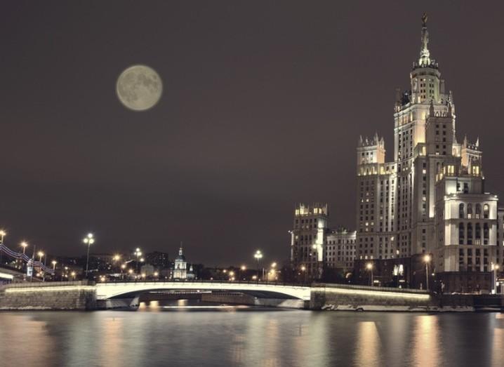 Moon above Moscow