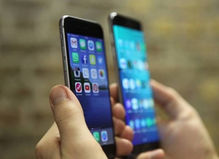 IoT smartphones iPhone 6s Samsung Galaxy S6 Edge+