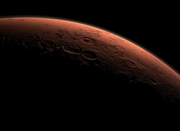 NASA computer-generated image of the Martian surface