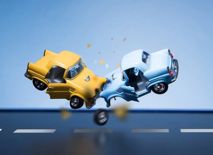 Autonomous car crash