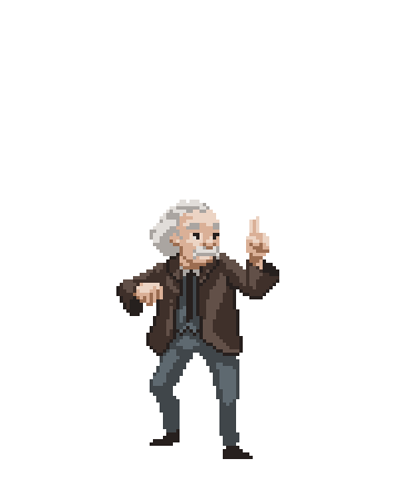 Albert Einstein pixel art by Diego Sanches
