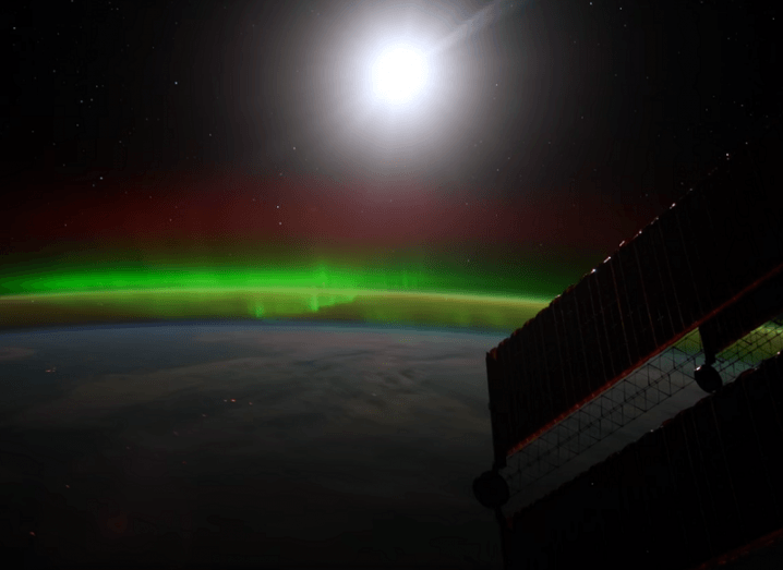 ISS Aurora Borealis