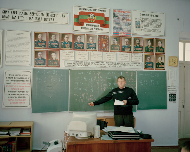 Math lesson in the school of Grigoriopol – image via Emile Ducke, student spotlight section at Magnum and LensCulture Photography Awards 2016