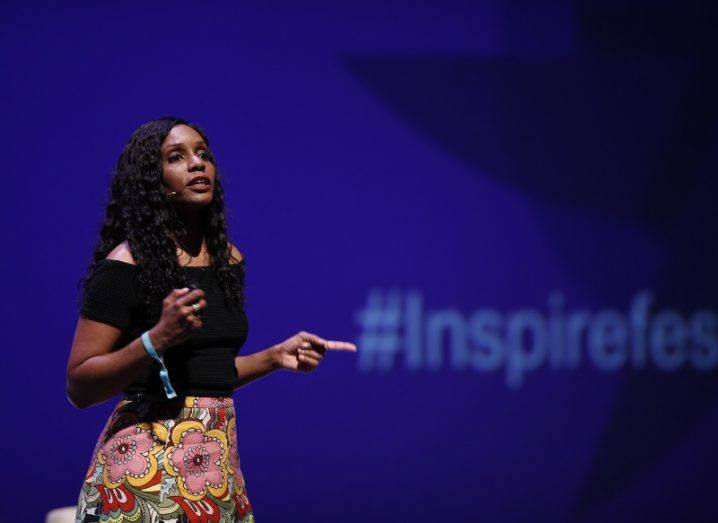 Judith Williams, global head of diversity at Dropbox, on Inspirefest stage