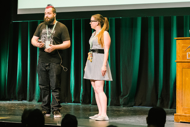 HybridConf founders Zach Inglis and Laura Sanders