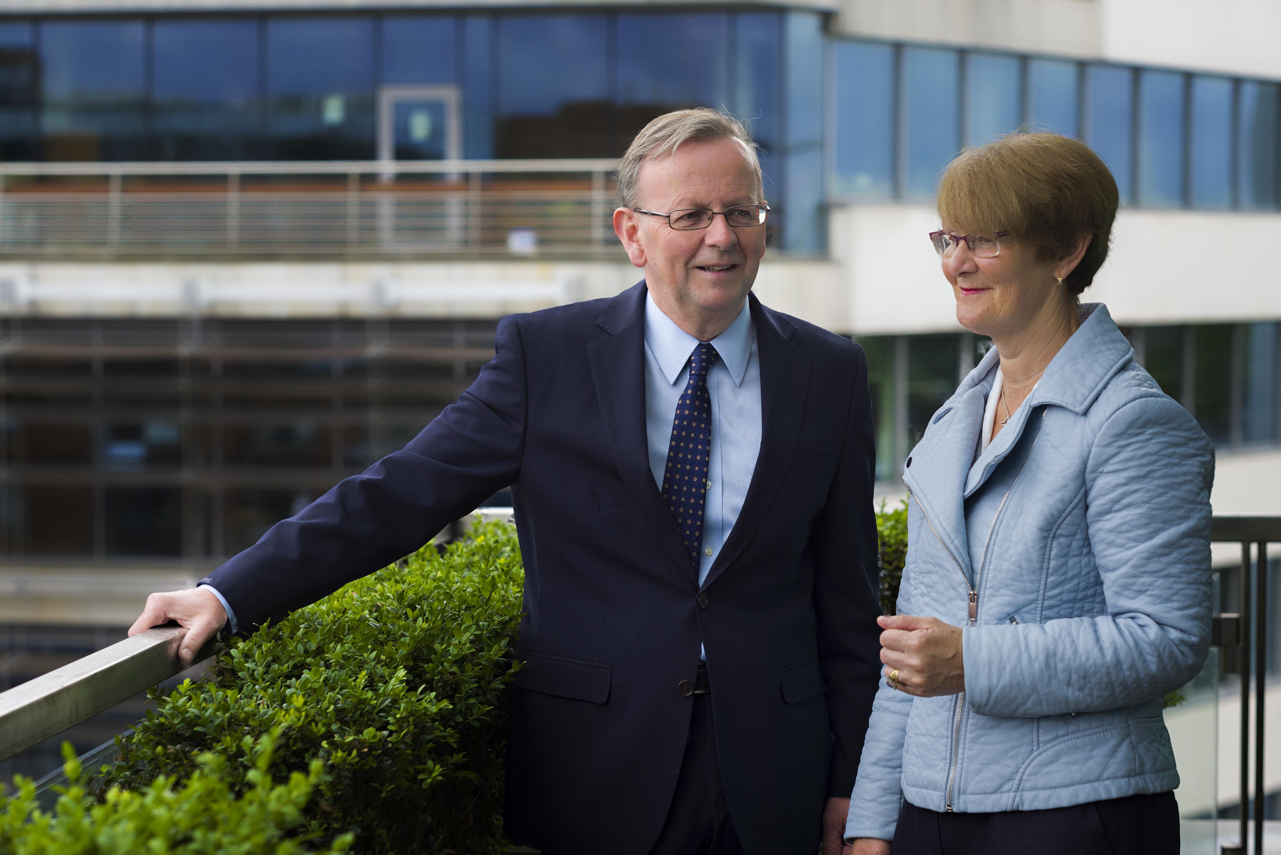 Michael Murphy and Regina Breheny, Irish Venture Capital Association chairman and director general respectively. Image via John T Ohle