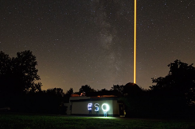 ESO laser and light