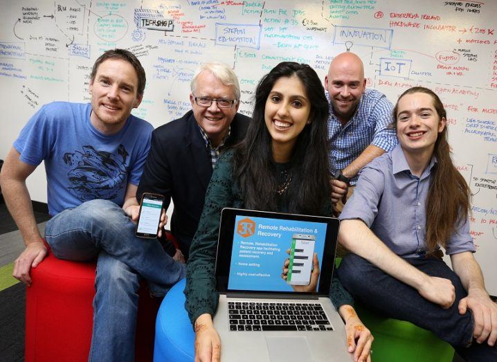 MIT Health Hackathon: 3R team pictured with BioPharmaChem Ireland CEO, Matt Moran