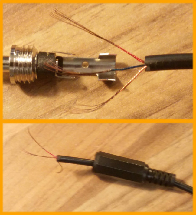 How to solder broken headphones: exposed wires