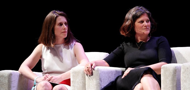 Astia Angels' Victoria Pettibone and Sharon Vosmek spoke at Inspirefest last year. Image: Conor McCabe Photography