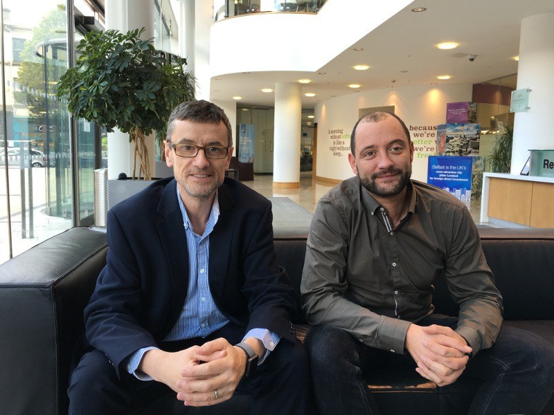 Photo of Yedup founders Dr Martin Spollen and Paul McWilliams