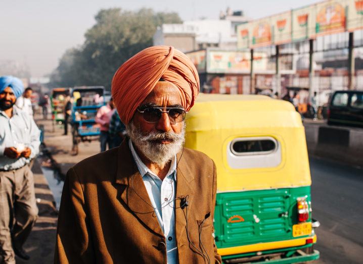 Indian man with sunglasses