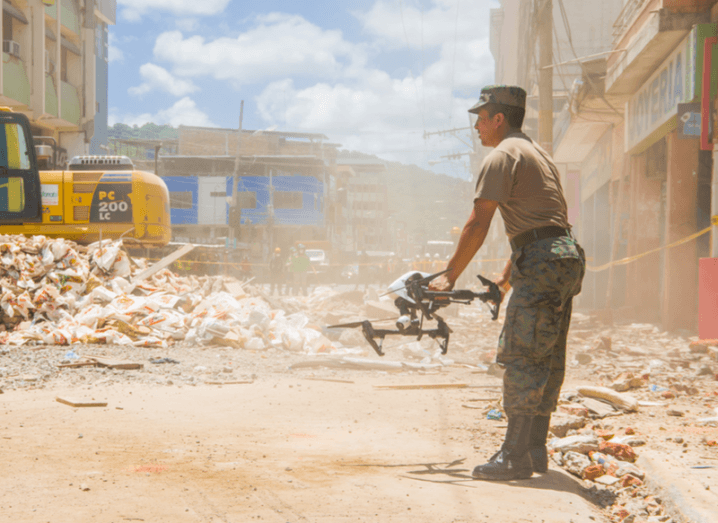 Drone rescue operation