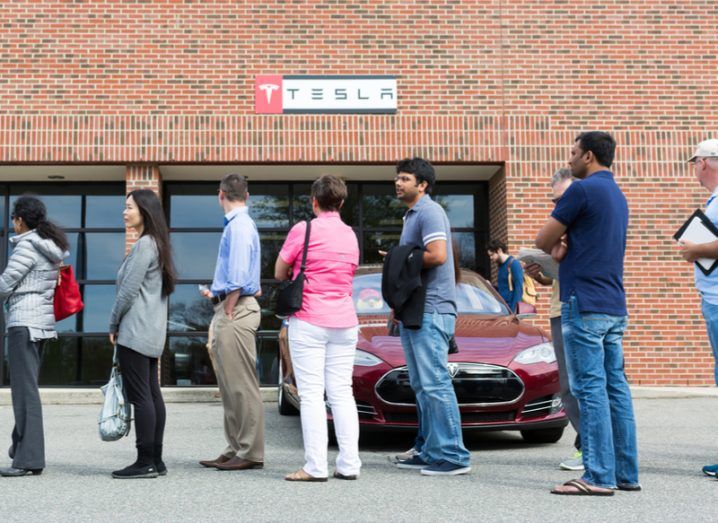Tesla Model 3 queue