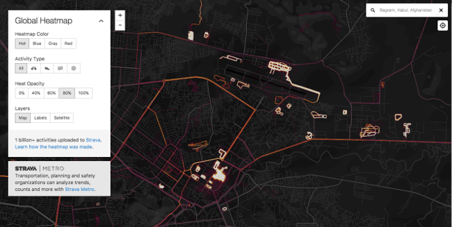 Strava global heatmap might be too hot to handle for the military