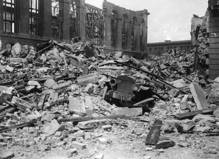 Four Courts destroyed