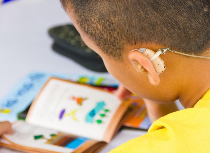 boy with hearing aid